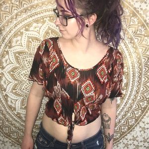 Aztec Crop Top
